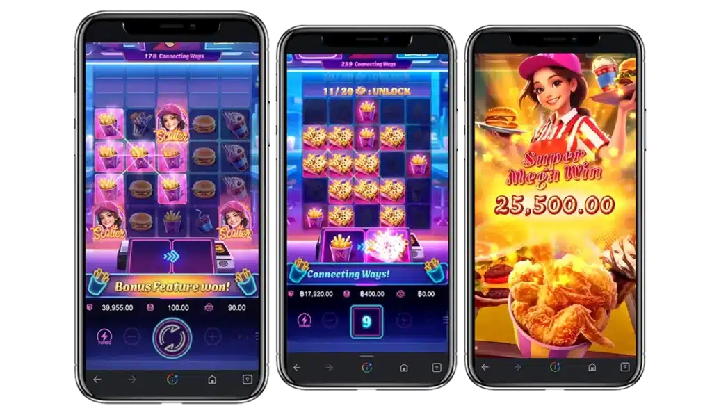 ฟีเจอร์พิเศษในเกม Diner Frenzy Spins